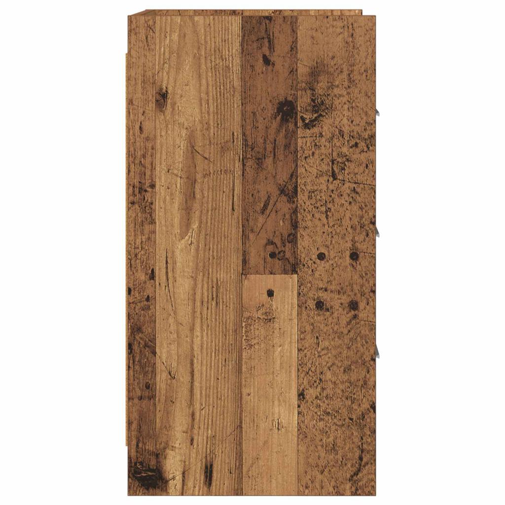 Nightstand Reclaimed Wood Look 40 x 36 x 70 cm Engineered Wood
