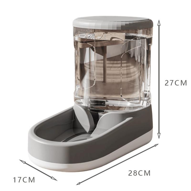 Dog Water Dispenser with 3.8L Large Capacity, Automatic Cat Feeder, Large-sized Pet Automatic Feeding and Drinking Water Device