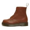 Dr. Martens 1460 Pascal Couro Brilhante de Amarrar Botas Curtas Unissex Marrom 26981220
