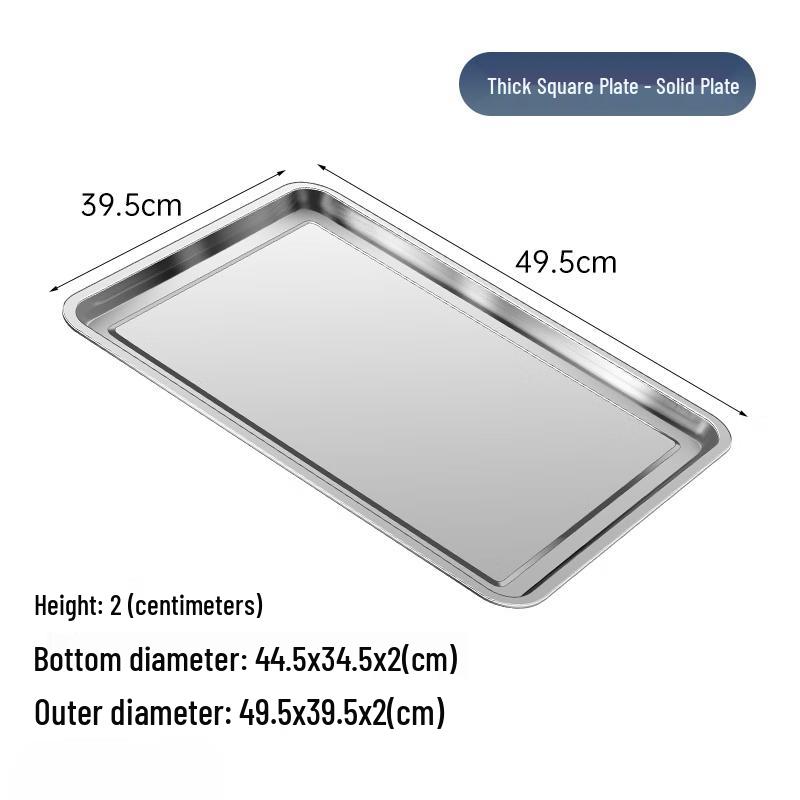 Stainless Steel Rectangular Tray