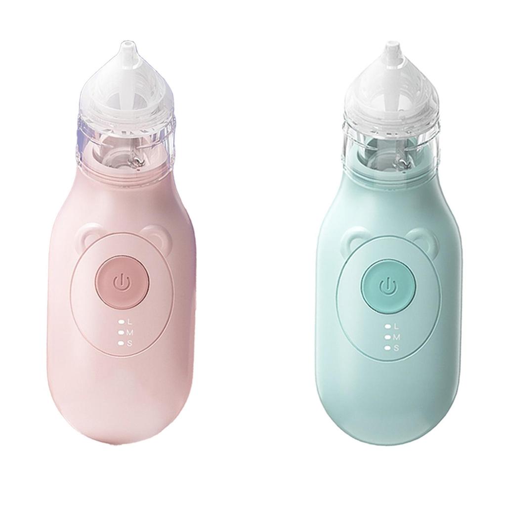 Electric Nasal Aspirator for Kids 3 Gear Portable Infant Nose Cleaner Nose Clearing Tool for Travel Home Household Trip Outdoor