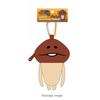 Tees Factory Touch Detective Mushroom Cultivation Kit, Plush Zipper Mascot with Carabiner, Mushroom, Approx. H160 x W96 x D60mm, NS-5546910NM