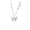 Diamond Butterfly Necklace - Elegant Women's Animal Design Clavicle Chain, Perfect Valentine's Day Gift Pendant