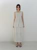 Moia Wrinkle Barrel Skirt (White)