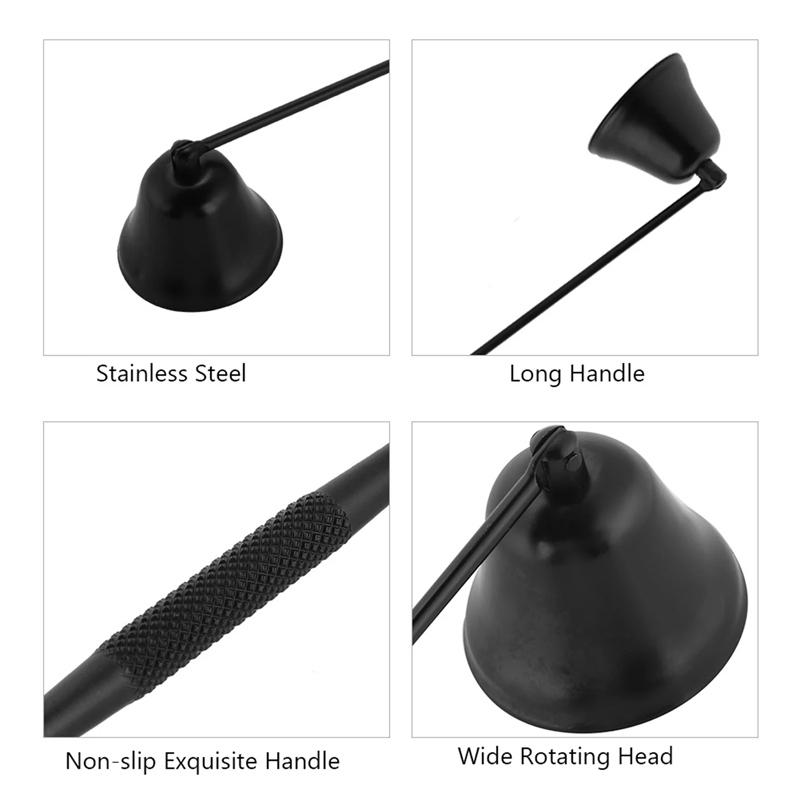 Candle Snuffer Tool Long Handle Bell Extinguisher Accessory Wicks Out Steel Extinguish Candle Stainless Putting Accessories