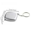 2M Mini Tape Key Chain Portable Cute Small Steel Tape Woodworking Measuring Hand Tools Festive Exquisite Small Gifts