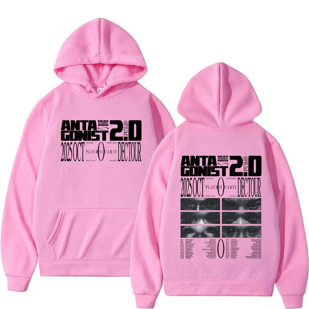 Raper PLAYBOI CARTI ANTAGONIST Tour Album Nowa Bluza Mężczyźni Kobiety Moda Długi Rękaw Oversize Bluza Hip Hop Streetwear