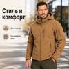 Men's Jackets - Men's Hunting Fleece Jacket Hiking Hunting Outdoor Fleece Tactical Jacket Winter Warm Full Zip Military Hoodies Multi-Pockets