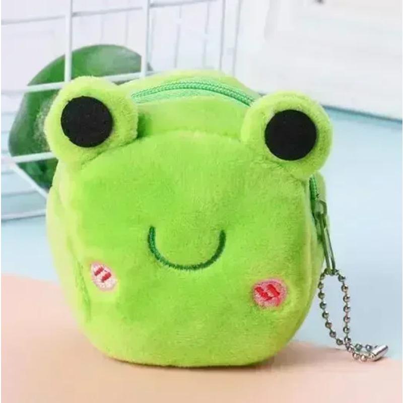 Animal Shape Plush Coin Purse Headphone Bag Zipper Wallet Women Coin Bag Kawai Key Bag Money Coin Purse Gifts