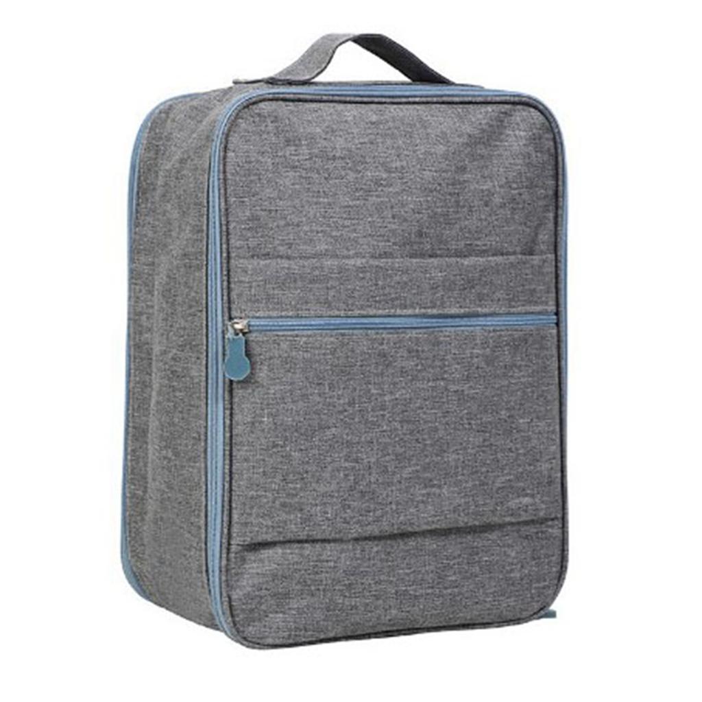 Torba na buty o dużej pojemności do podróży, do codziennego użytku, saszetka do przechowywania, wodoodporna, górny uchwyt, gładkie zamki błyskawiczne, szara