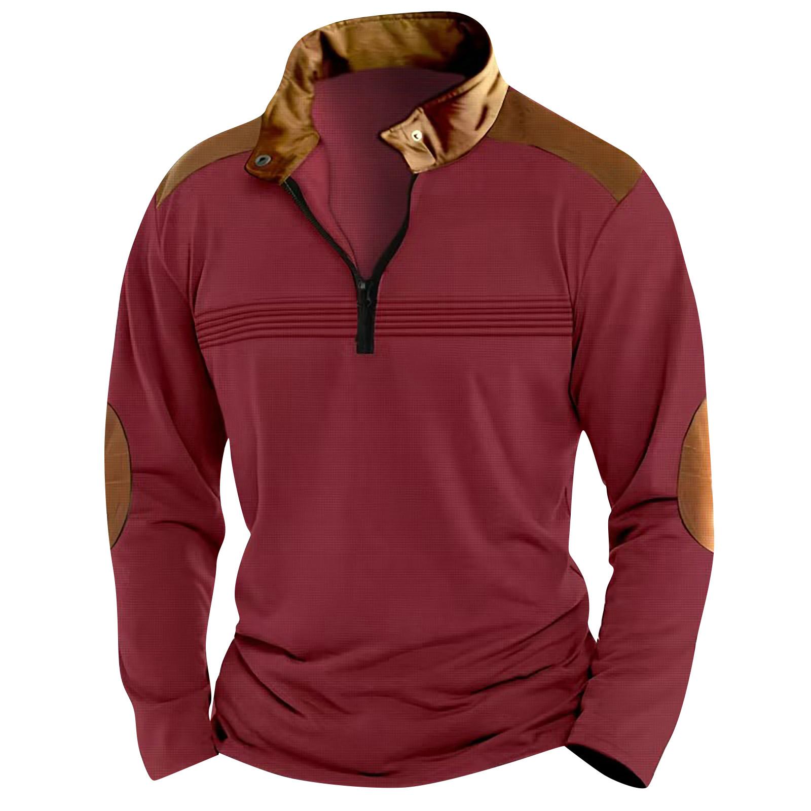 Мужская повседневная толстовка в стиле ретро с градиентным принтом XXL винный