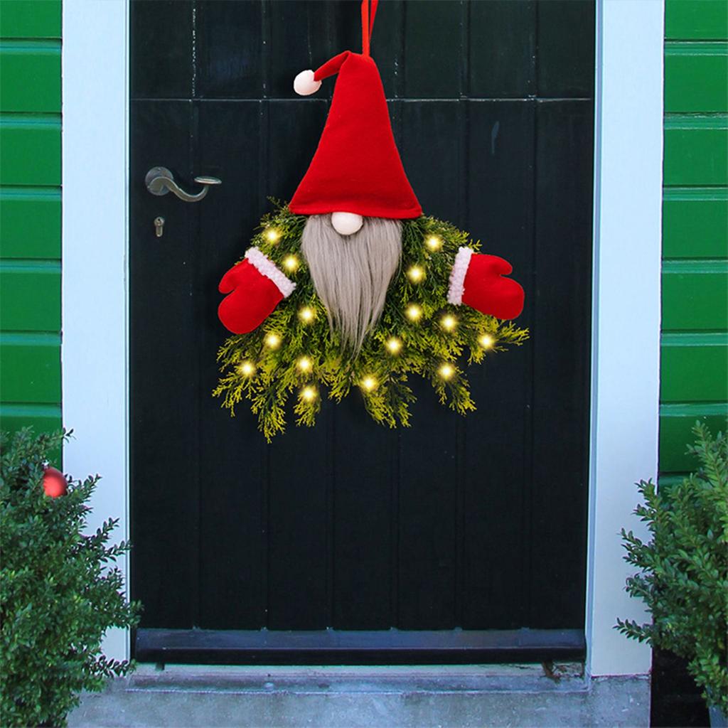 Merry Christmas Faceless Doll LED Luminous Gnome Lamp Plush Elf Santa Claus Ornaments Pendant Home Christmas Decor