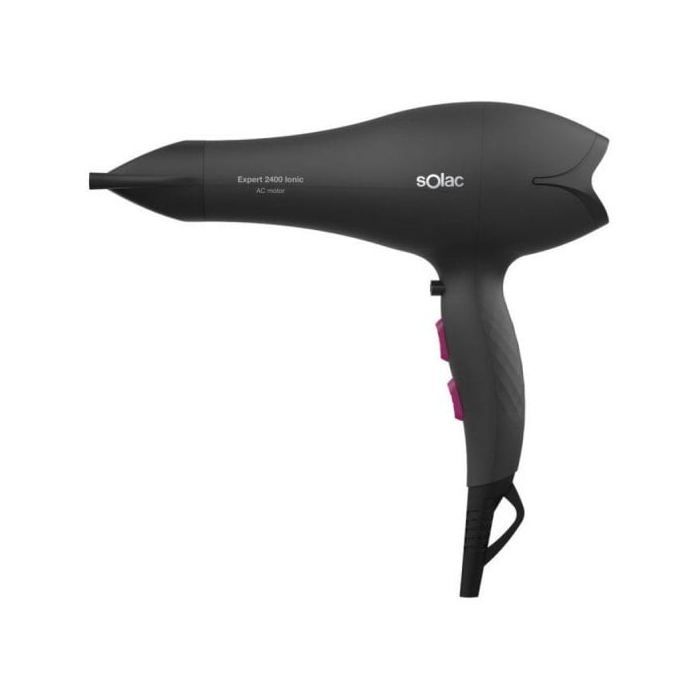 Haartrockner - SOLAC - Expert 2400 - 2400W - Schwarz - Ionisch