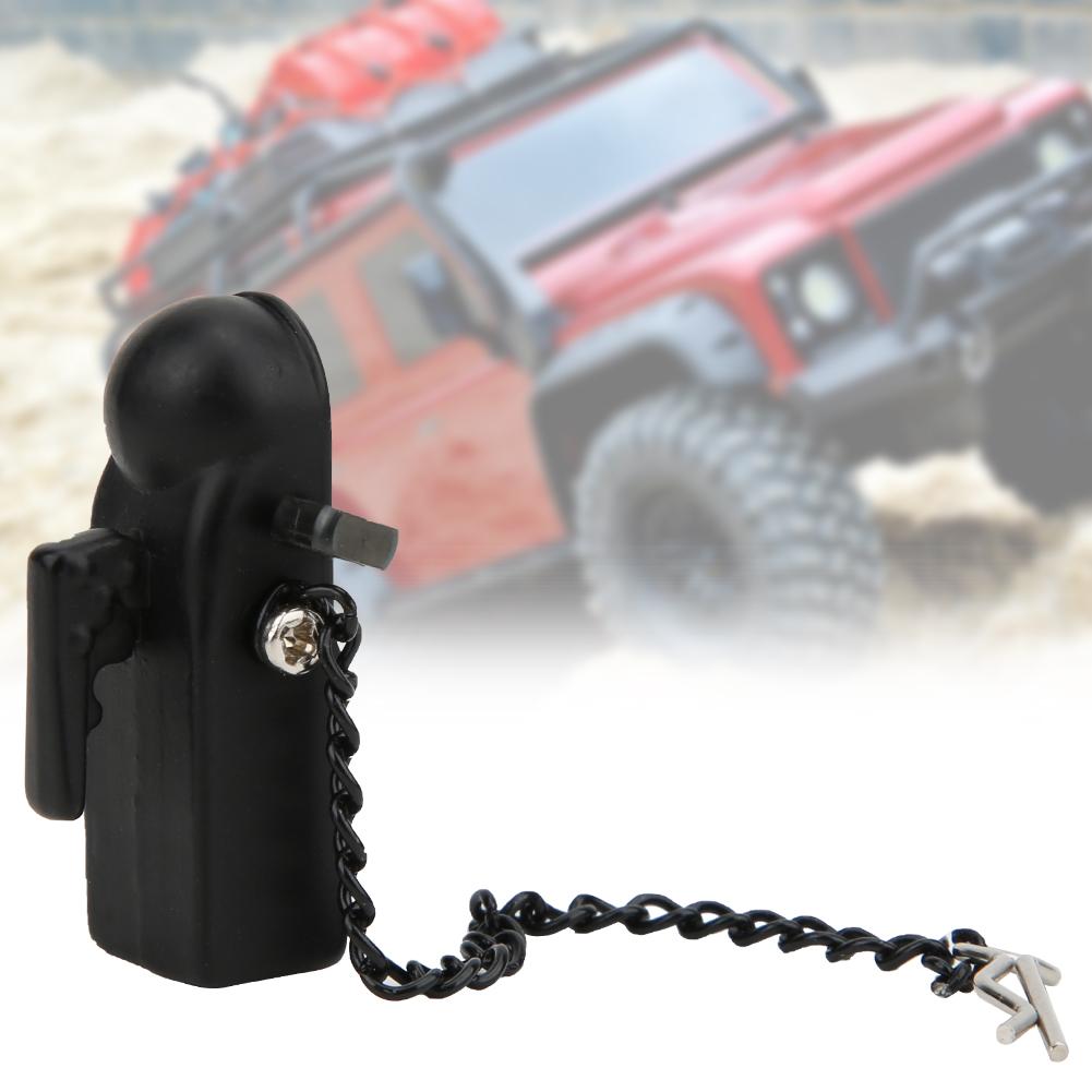 Black Metal Trailer, Component Accessories rc trailer hitch Buckle Connection accessories for 90046 90047 1 10 RC Crawler CarBlack