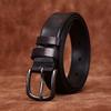 Women's Leather Belt Fashionable Retro Emboss Leather Belt Women's First Layer Cowhide Casual Pin Buckle Jeans Belt Women's