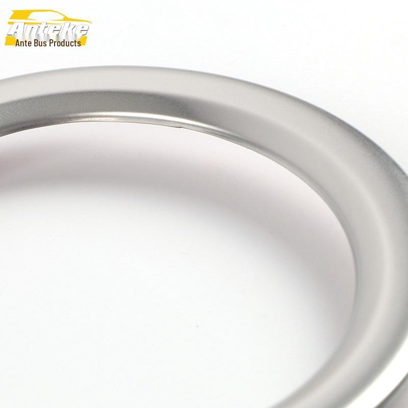Stainless Steel Rear Cup Holder Ring for 2021 Elantra - Decorative Armrest Box Sticker