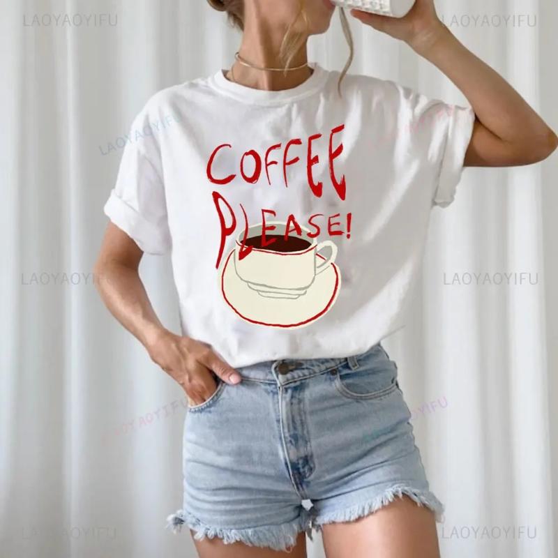 Coffee Club Lover Shirt Coffee  T-Shirt Coffee-Lover G Graphic T Shirts Women Clothing Tops Aesthetic Clothes