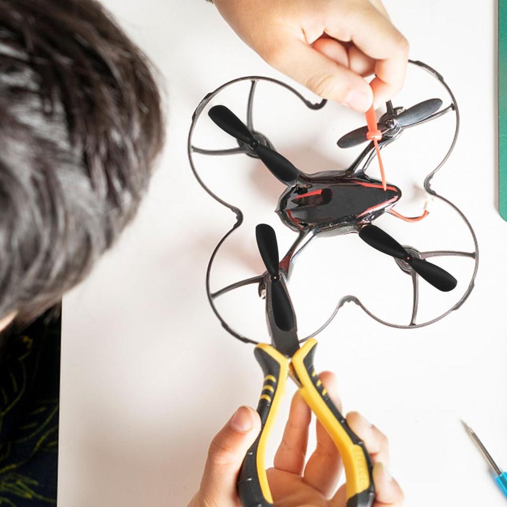 Luxshiny Plastic Propellers for RC 10 Lightweight design for stable flight RC Airplane Replacement 2-Blade Airplanes, Pairs. performance. Parts.
