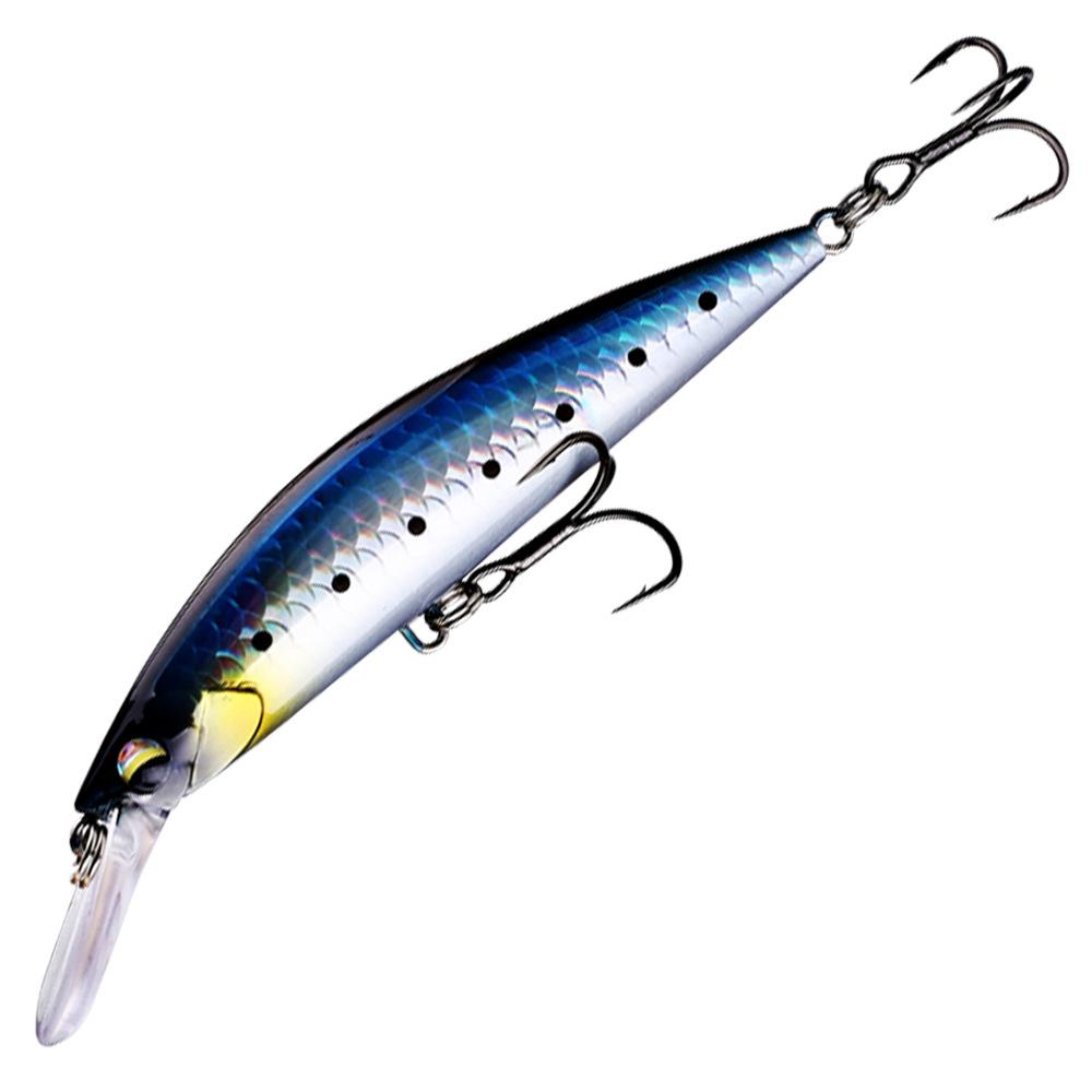 

Рыболовные приманки 11 см, 29 г, длинная жесткая наживка гольяна, двойной крючок, реалистичные 3D рыболовные глаза, приманка для плавания 1