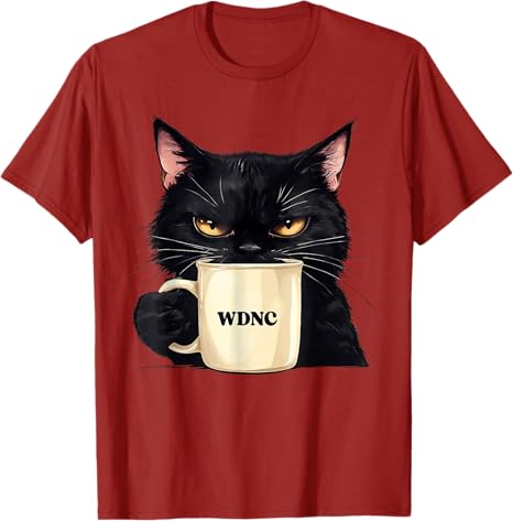 Funny We Do Not Care WDNC Club Black Cat Cool Women Unisex TShirt Y2k Sarcasm Saying Tee Novelty Gift Short Sleeve Streetwear Tops