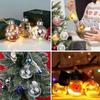 15 Pcs DIY Clear Fillable Balls Ornament, 2.36Inch Transparent Ornaments Shatterproof Christmas Balls for Christmas Wedding Birthday DIY Crafts