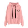 Loose Casual Printed Planet Printed Hooded Women's Sweatshirt
