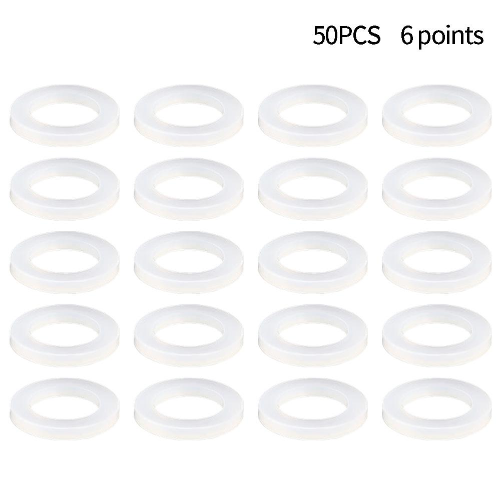 High Quality Tap Washers Parts 4 X 3/4 Inch 50 Pack Hose Rubber Washers Seals Shower Head Transparent Waterproof