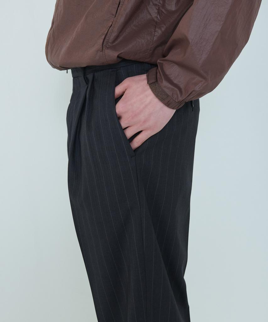 Deossingindeeodeeo Fine Pinstripe Slacks Black