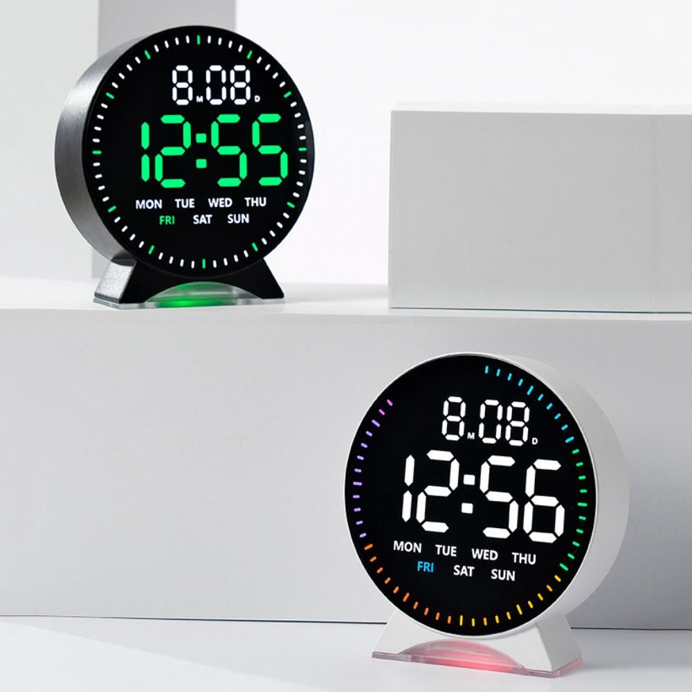 Running Second Digital LED Clocks Multi-functional Display Table Clock LED Alarm Clock  Home Decor