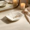 Drainage Soap Tray 3D Printed Dish, Minimalist Wave Design Bathroom Holder, Drying Rack Shower for Bathroom, Kitchen Sink, Vanity Countertop