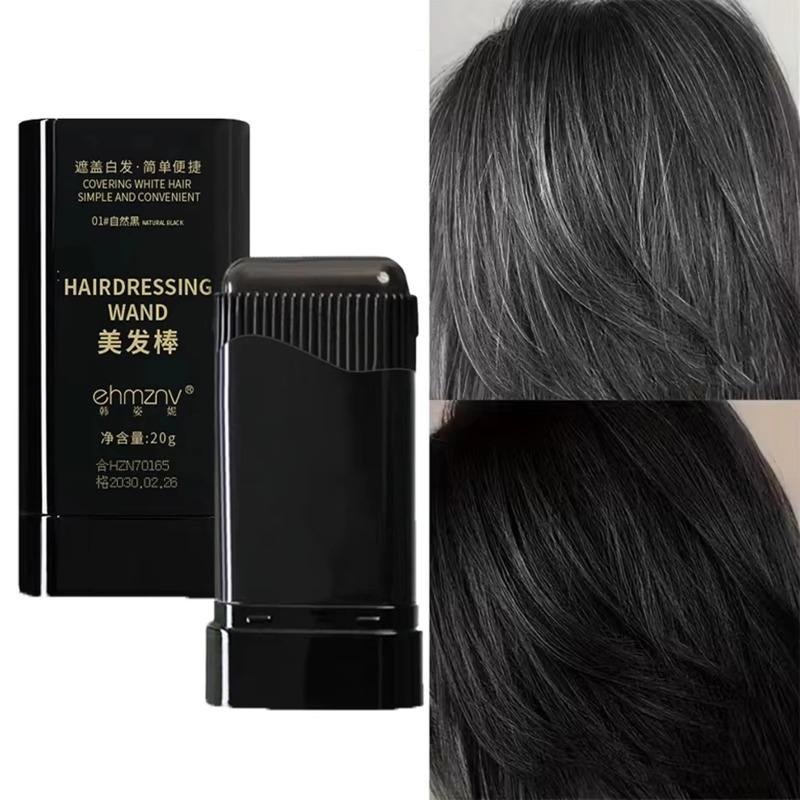 Hair Dye Stick with Comb 2 in1 Temporary Hair Coloring Covered White Hairs Long Lasting Hairline Pen Washable Black Brown Coffee