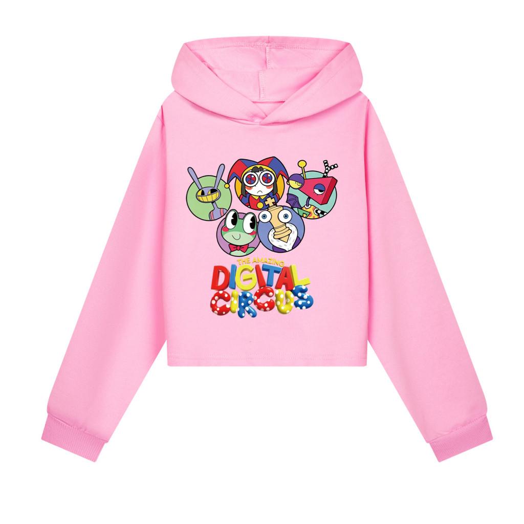 5695 Kinder Mädchen The Amazing Digital Circus Bedruckter Kapuzenpullover Langarm Hoodies