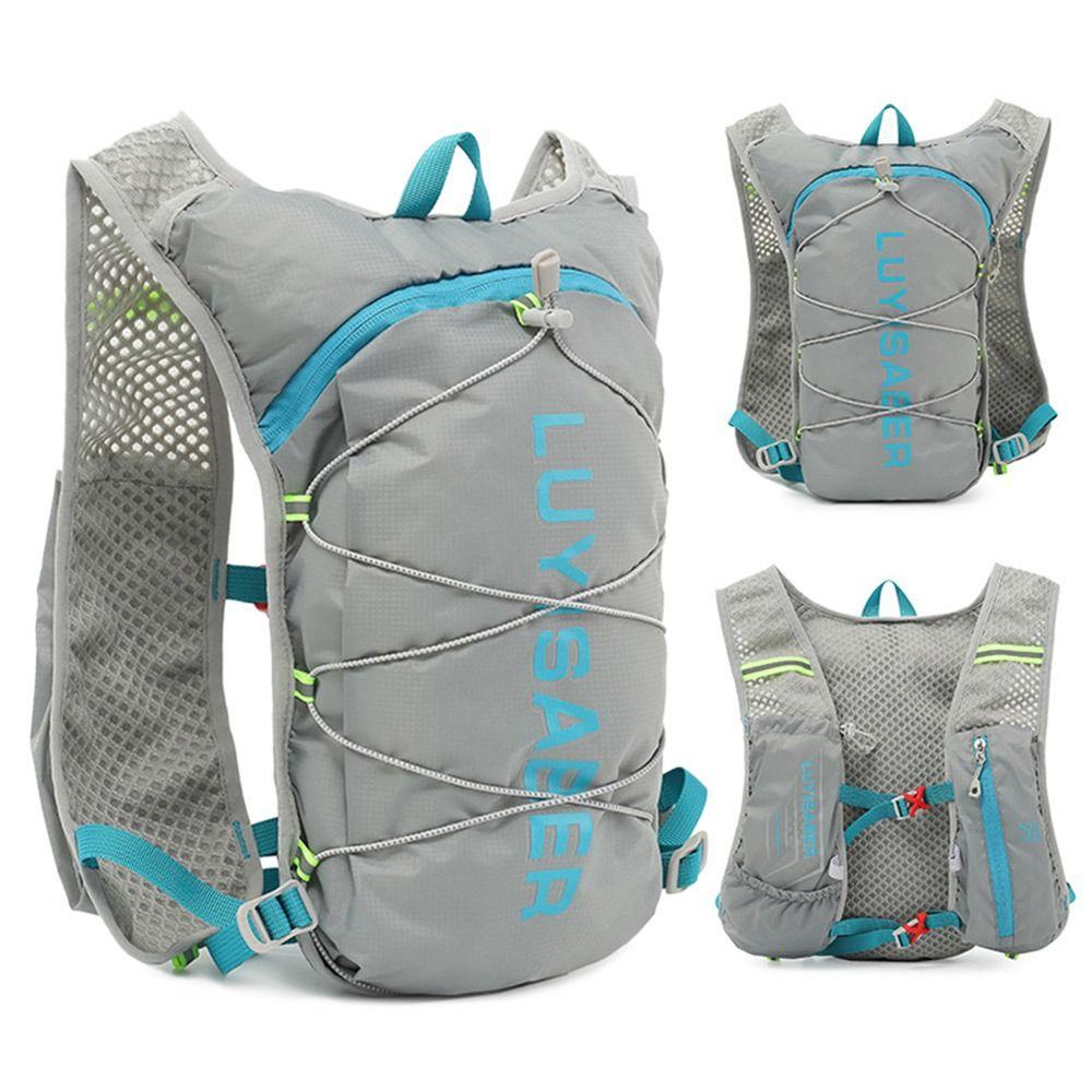 Mochila de Hidratação Nylon Marathon Mochila Refletiva para Caminhada Mochila de Corrida Unissex