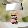 Child Safety Corner Protector Car Pendant Soft Rubber Fat Dog Shape Decompression Toy Adhesive Backing Elastic Cushion Easy Apply Remove Refrigerator
