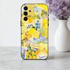 S-Seaside S-Scenery Wine L-Lemon phone Case For Samsung Galaxy A73,A72,A71,A70,A53,A52,A51,Others Soft Black Shell