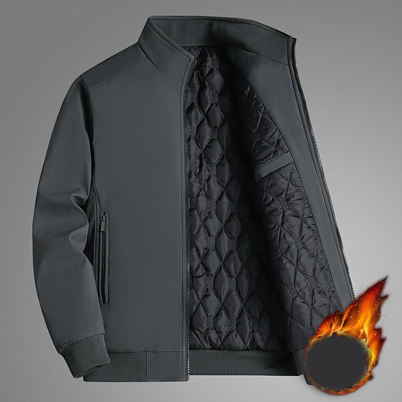 

Куртка 8xl большого размера для мужчин, толстая куртка на стойке, однотонная, зимняя, мужская, водонепроницаемая, теплая, деловая, повседневная, мужские пальто M