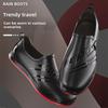 Men's Non-Slip PVC Low-Top Water Shoes for Catering, Car Wash, and Kitchen.