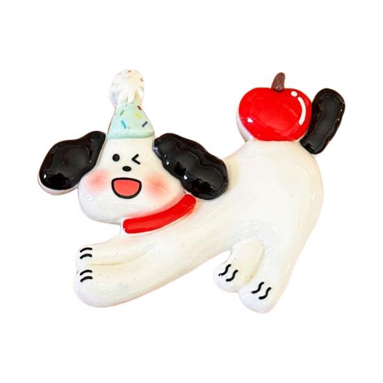 Cartoon Dog Resin Refrigerator Magnet DIY Cat 3D Kitten Puppy Magnetic