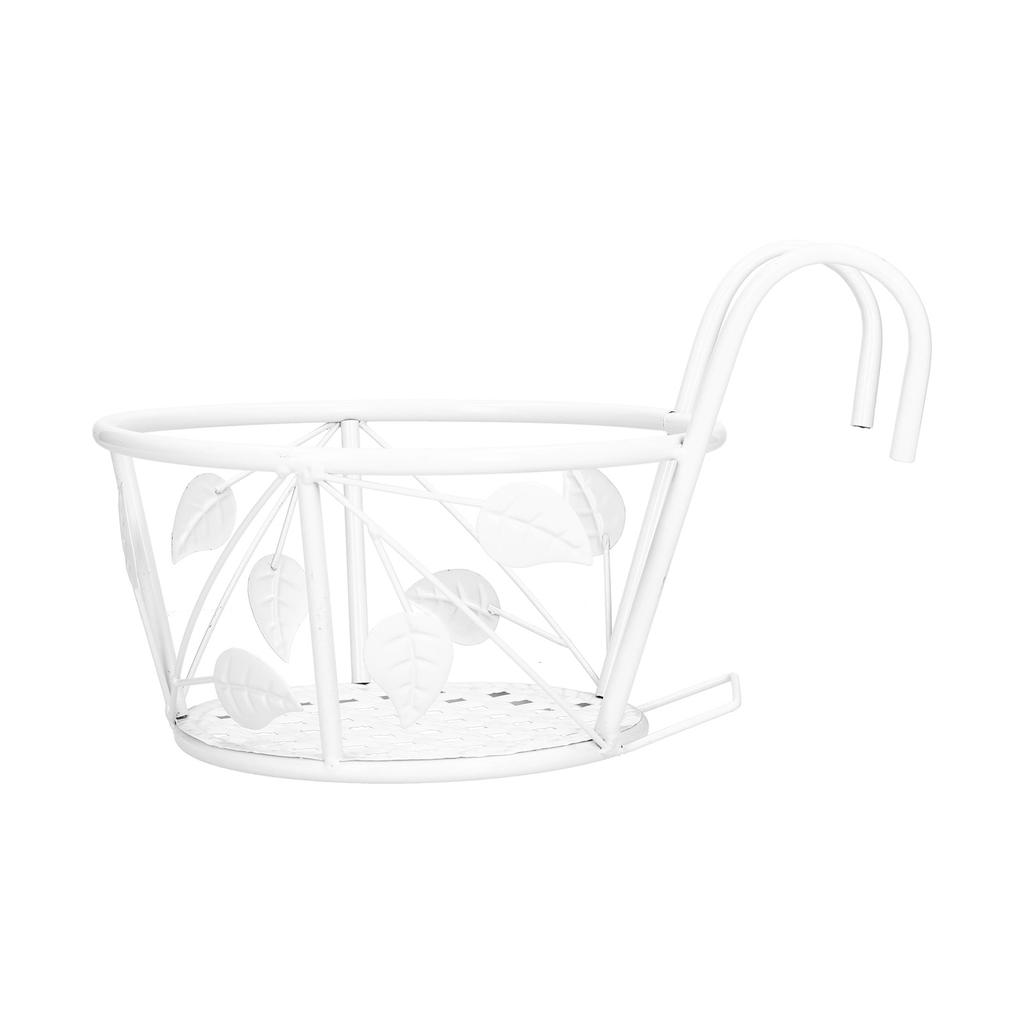 Hanging Flower Pot Rack Outdoor Plant Stand Railings Planter Containers Over The Rail Flower Pot