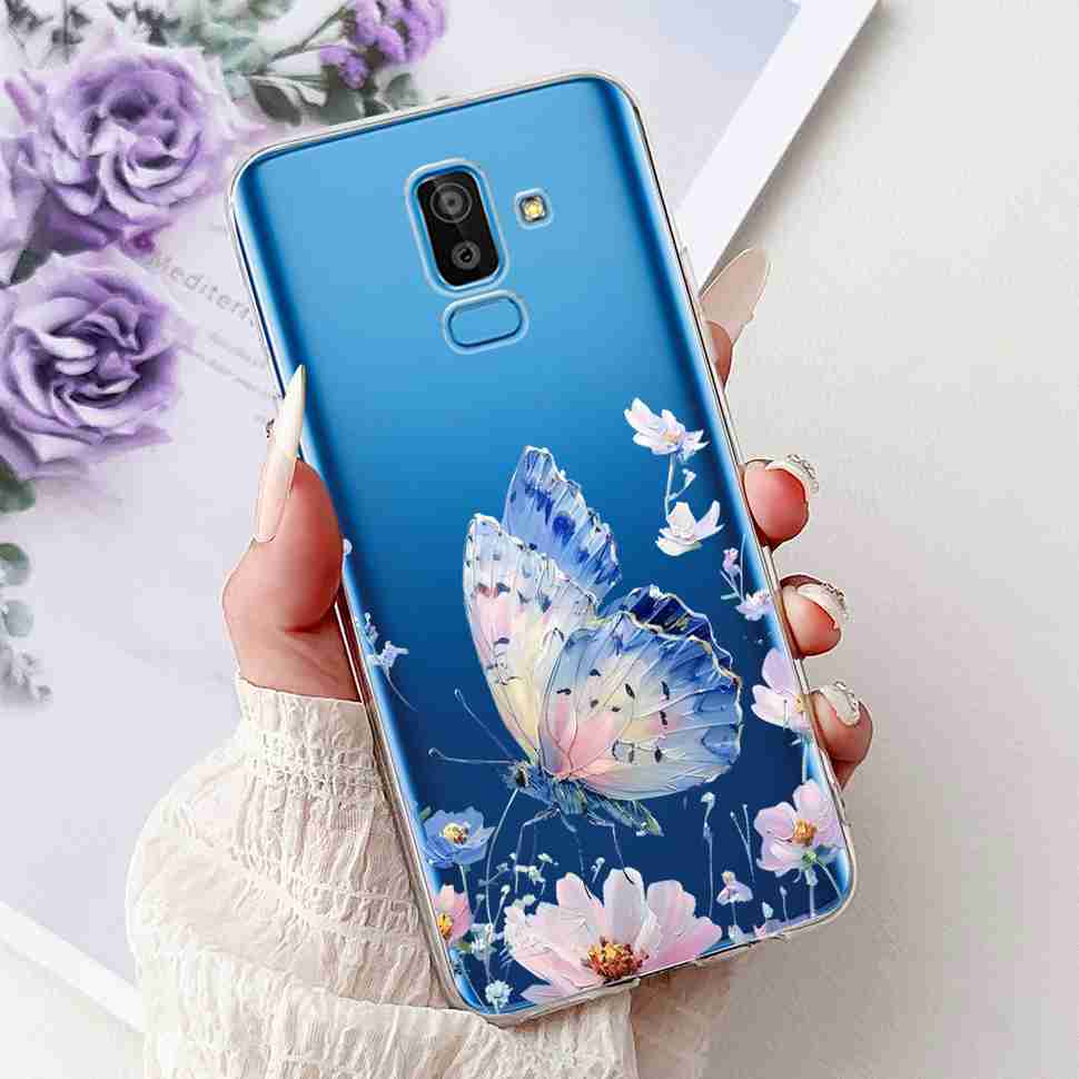 For Samsung Galaxy J8 2018 6.0" Case Summer Fresh Lemon Daisy Soft Silicone TPU Cover For Samsung J8 J8 2018 Protective Shell