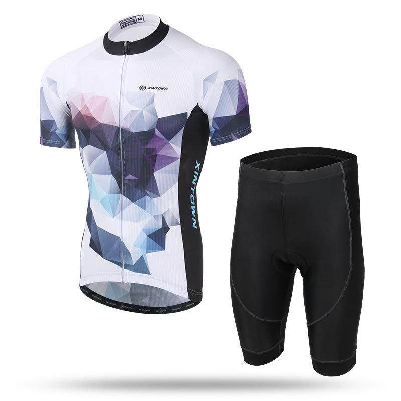 Buy Summer Men and Women Pro Cycling Team Clothing Short Sleeve Cycling Suit Bib Kit Breathable