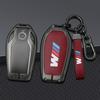 IAMS9 Alloy Leather Car Key Case Cover For BMW M 5 6 7 Series 530le Gt X3 X4 730li 740 G12 G30 G31 G32 I8 I12 I15 Keychain Accessories