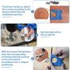 Professional 35mm Hinge Template Set and Small Blue Lock Hole Locator User friendly