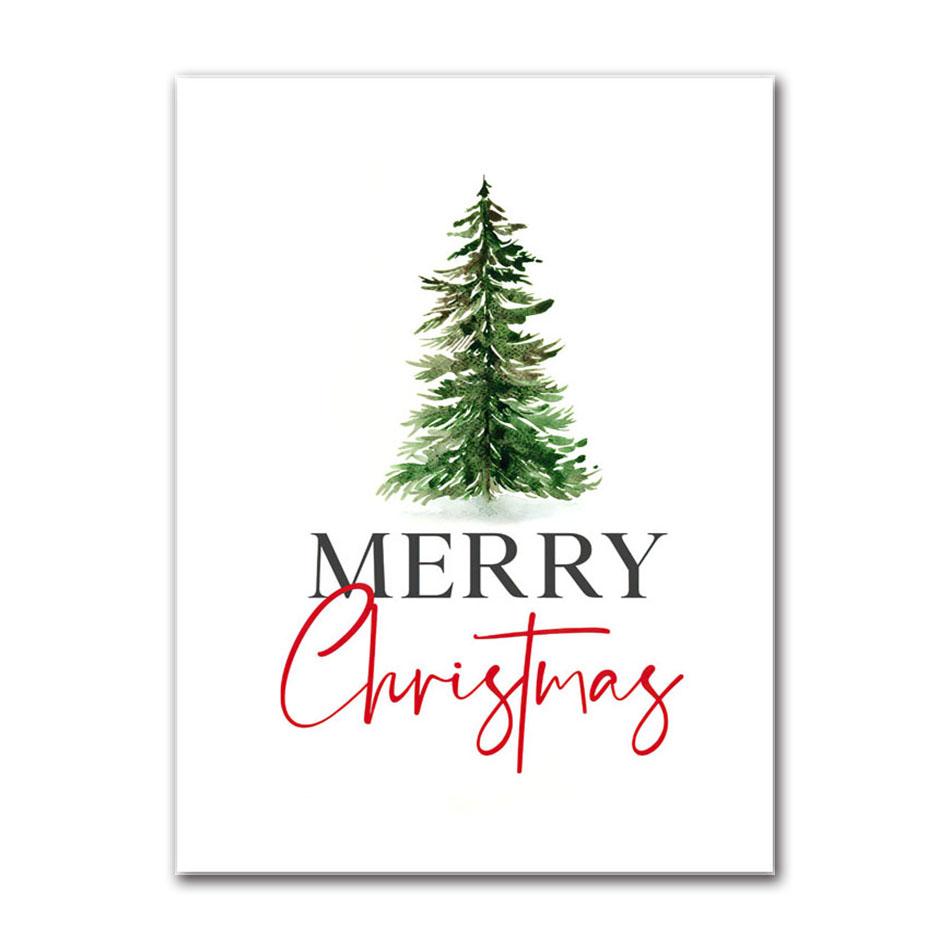 Merry Christmas Cartoon Boho Girls Santa Wall Art Canvas Painting Nordic Posters And Prints Wall Pictures Baby Room Home Decor