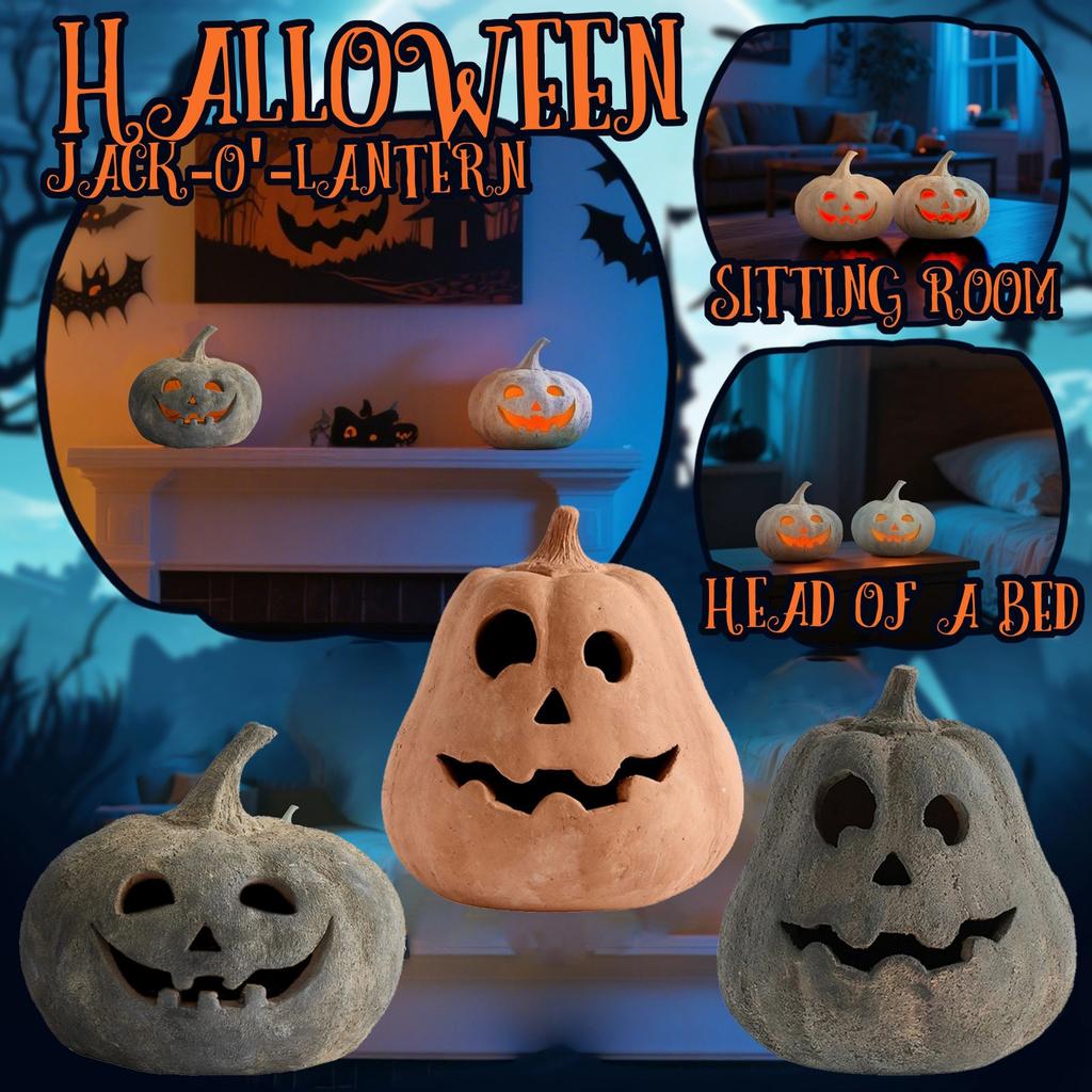 Feiertagsdeko Cushaw-Szenen-Layout Heimdekoration mit Lichtleiste (Ohne Akku)