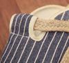 2025 Spring/Summer New Cotton Linen Striped Slippers - Fresh, Casual Design