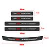 4pc Carbon fiber threshold sticker for cars Pedal protection sticker For Dacia Duster Logan MCV Sandero Stepway Dokker Lodgy Car