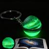 1PC Round Luminous Pendant with Ring Graduation Gift Planetary Earth Keychain Car Glow-in-the-Dark Durable Dual-Sided Cute