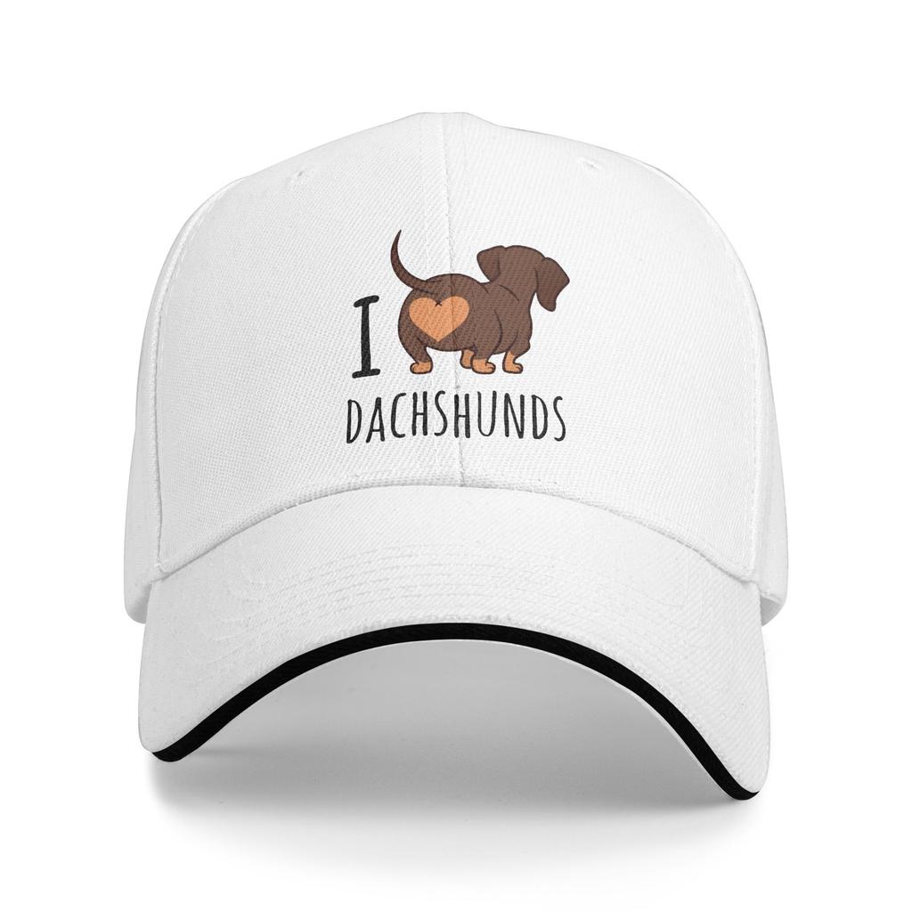 Custom Classic Dachshund Love Baseball Cap WoUnisex Unisex Adjustable Wiener Badger Sausage Dog Dad Hat Sports Snapback Hats