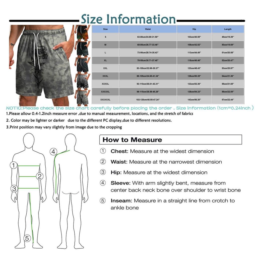 Men's Funny Beach Shorts Slim Drawstring Black  Series 3D Printed Shorts With Pockets